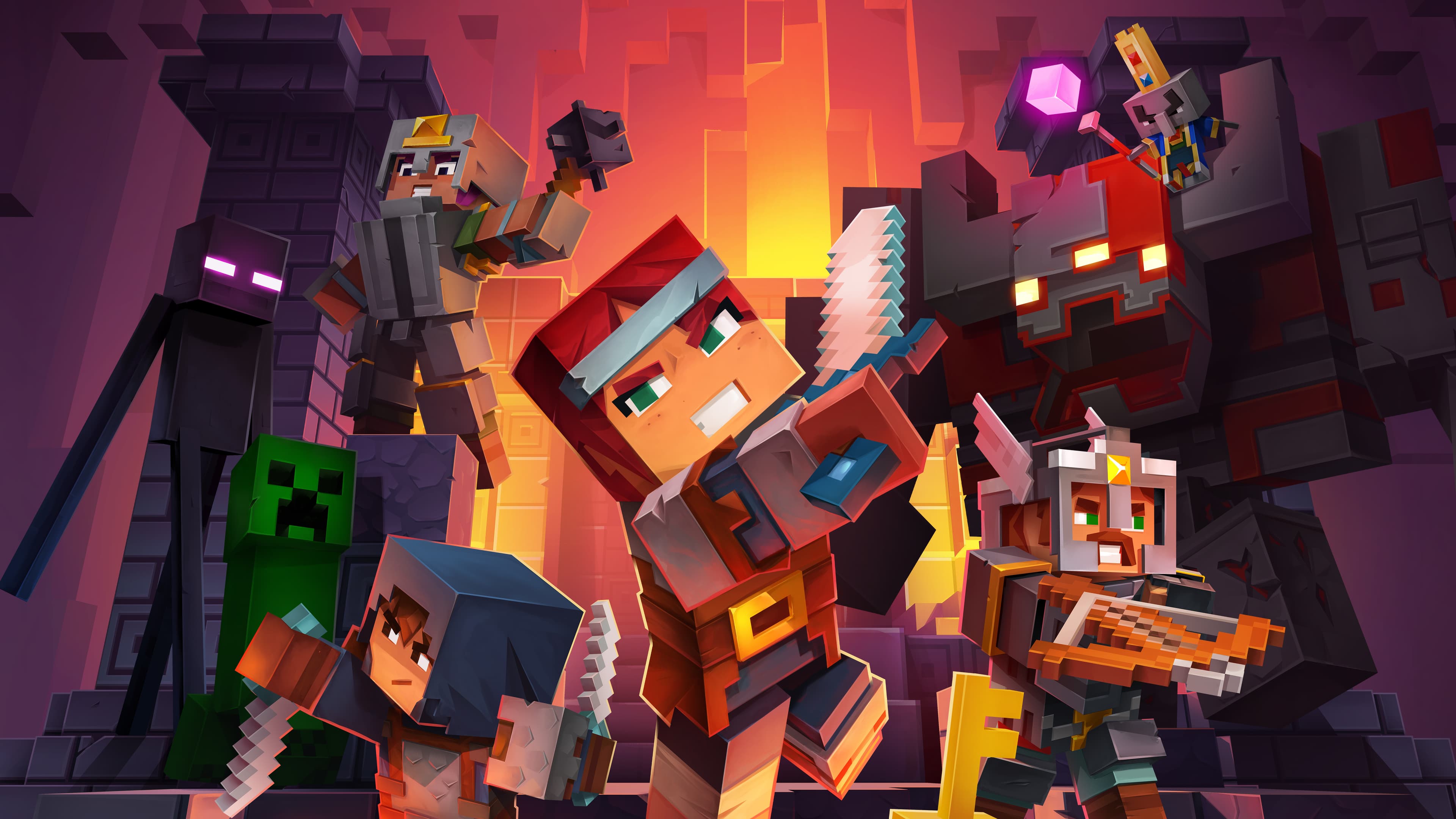 Minecraft: Dungeons — verified co-op game artwork